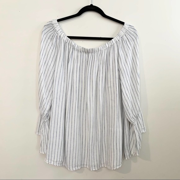 SANCTUARY Off The Shoulder Top w/ Bell Sleeves - Picture 1 of 6
